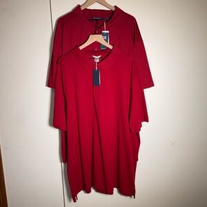 NWT CUTTER & BUCK men’s big and tall set of 2 work wear Target uniform polos 4X